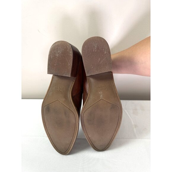 Crown Vintage Tawny Brown Tan Ankle Boots Women’s 9M Boho Western Cowgirl Staple - Picture 9 of 16